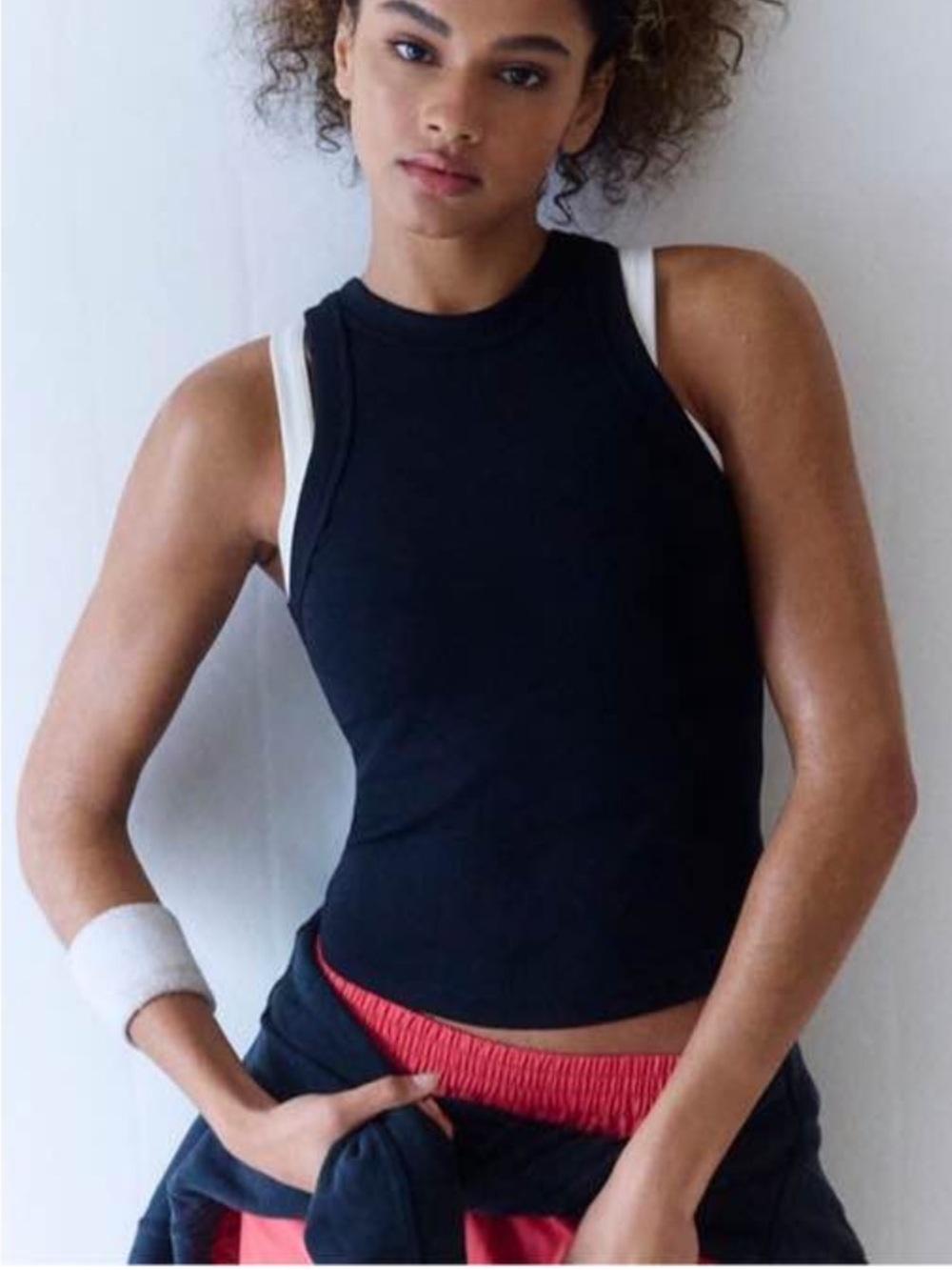 Free People Black Knockout Tank- medium